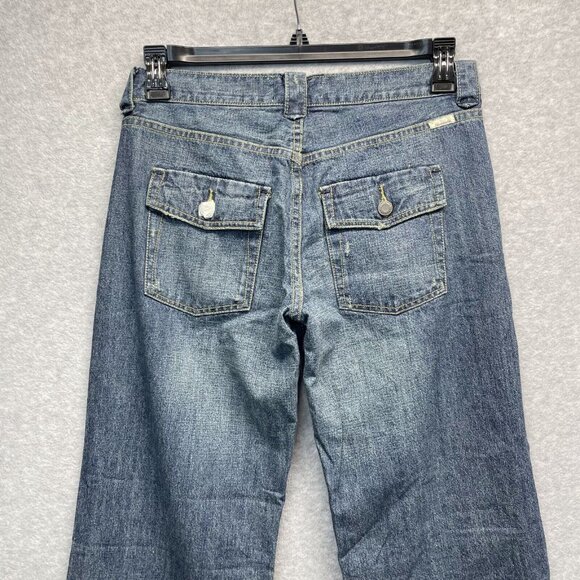 Abercrombie & Fitch Flare Jeans Womens 4 Distressed Cotton Vintage Baggy New - Picture 6 of 13